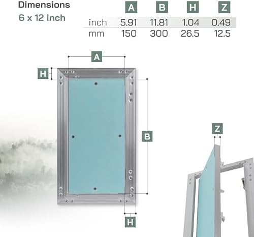 Vent Systems 6" x 12" Inch Access Panel - Image 2