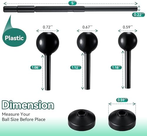 Enhon 2 Pack Universal Pop Up Drain Ball Rod Assembly - Image 6