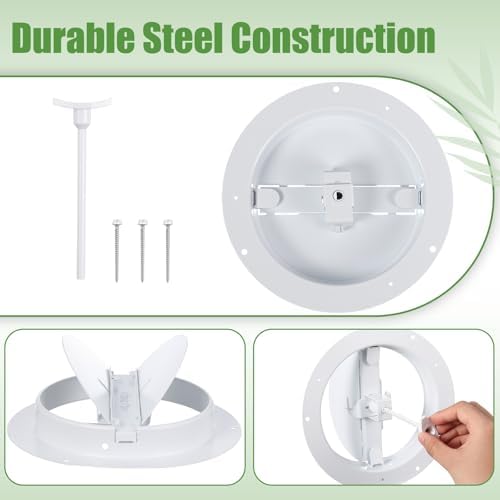 Therwen 2 Set 6 Inch Round Ceiling Diffuser Vent Cover - Image 4