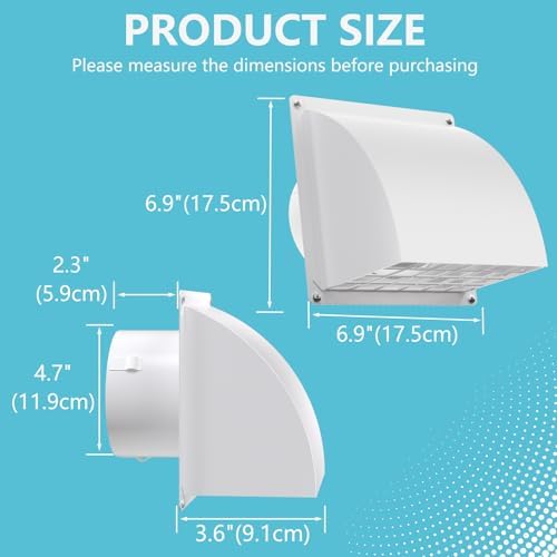 HG Power 5 Inch Dryer Wall Vent Cover - Image 4