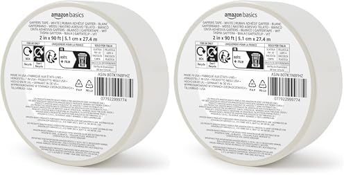 Amazon Basics No Residue, Non-Reflective Gaffers Tape, Electrical Cords by AmazonBasics