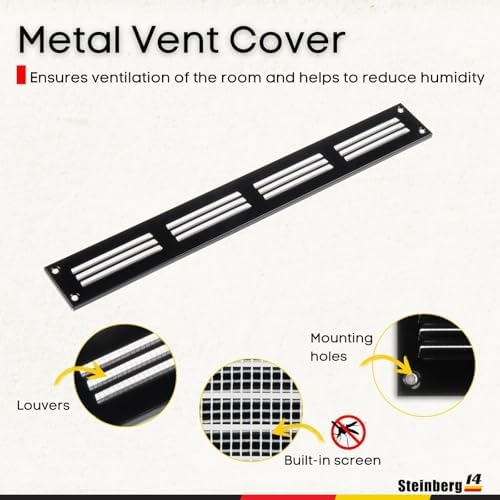 Steinberg14 Black Vent Cover 14x1 - Image 2