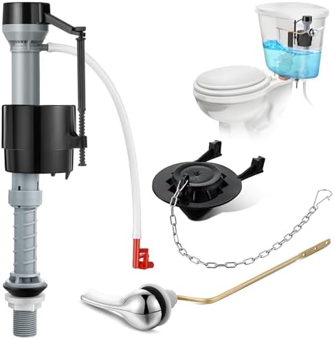Saillong Universal Toilet Flusher Replacement Kit, Fill Valve, 2-Inch Flapper by Saillong