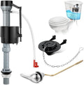 Saillong Universal Toilet Flusher Replacement Kit, Fill Valve, 2-Inch Flapper by Saillong