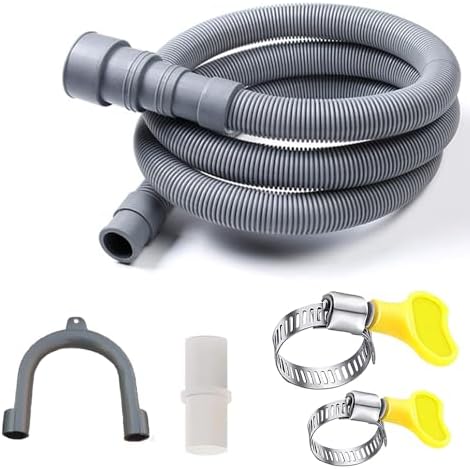 HLMOptimo 3.2 Feet Universal Washing Machine Drain Hose Flexible Dishwasher by HLMOptimo