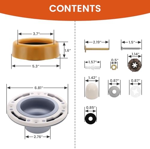 Premium Toilet Flange Repair Kit, ABS Flange Repair Kit - Image 2