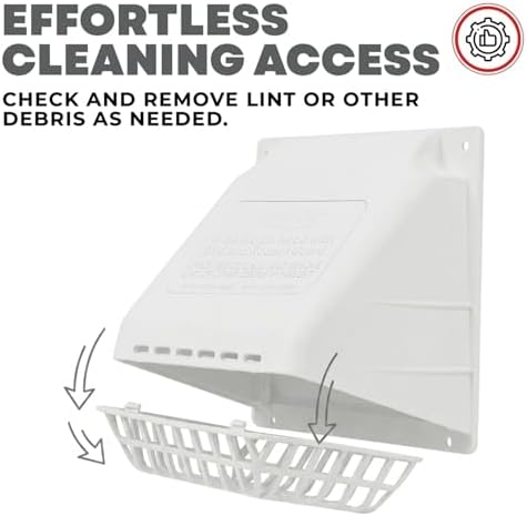 Deflecto 4-Inch Wide Mouth Dryer Vent Hood - Image 6