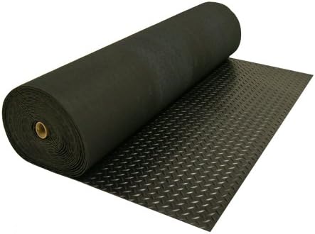 Rubber-Cal Diamond-Plate Rubber Flooring Roll - 3 mm x 4 ft x 2.5 ft Roll - - Image 4