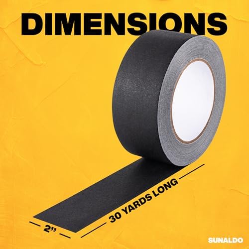 Gaffers Tape Heavy Duty, Easy Rip, No Residue | Black - Image 6