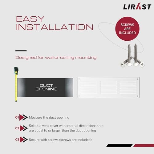 10x2 Vent Cover with Built-in Screen - Image 5