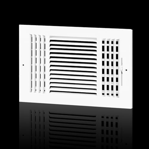 12x8 Ceiling Vent Cover for Wall 12x8 Ducts, 3 Way Ceiling Register by EXCELFU