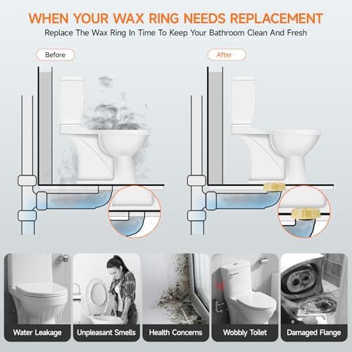 Jamini 1.57" Extra-Thick Toilet Wax Ring Kit - Image 2