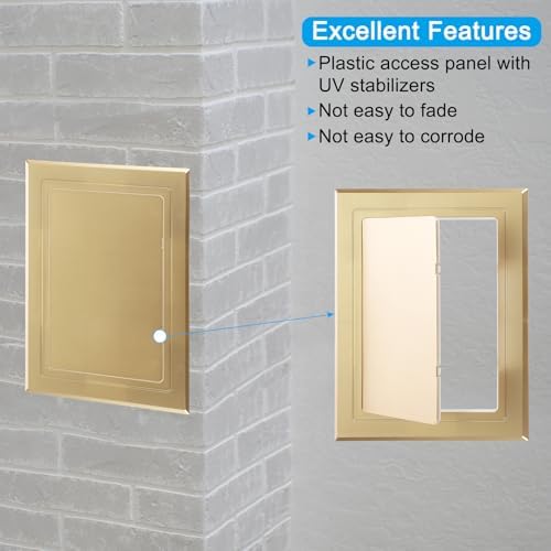 PATIKIL 8x6 inch Self-Adhesive Access Panel, ABS Plumbing Access Doors Easy - Image 3