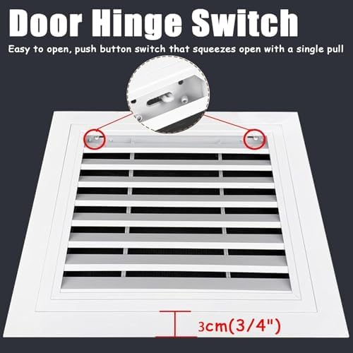 Decorative Wall-Mounted Return Air Grille Vent Cover, Louvered Access Panelm - Image 5
