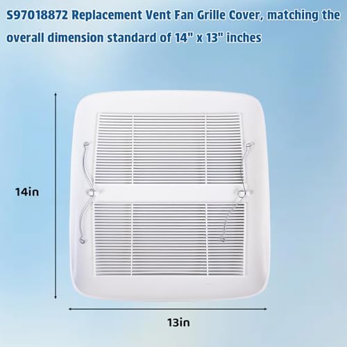 S97018872 Replacement Vent Fan Grille Cover Replacement Grille Compatible - Image 2