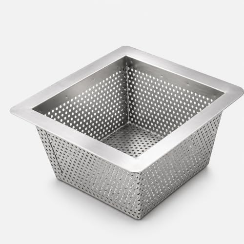 Leyso High Capacity Stainless Steel Floor Sink Basket Top-Hang Strainer by LEYSO