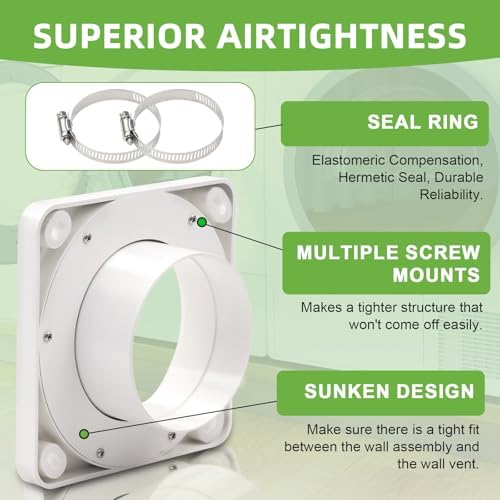 Magnetic Dryer Vent Coupling Connector Kit DV180 Airtight Seal, Including 2.6ft - Image 4