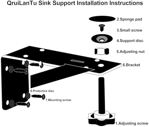 2 Pcs Undermount Kitchen Sink Support - Image 5