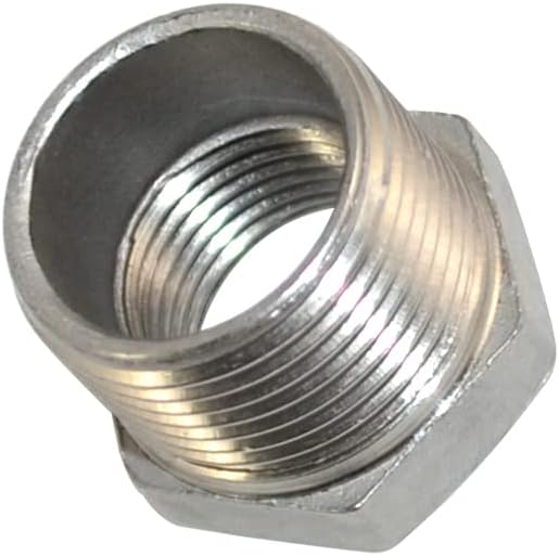 3/4" Male NPT to 1/2" Female NPT Female Reducing/Reducer Bushing Pipe Fitting - Image 2