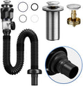 Bathroom Sink Drain Kit with Flexible Expandable P-Trap Sink Drain Pipe Tube by Unknown