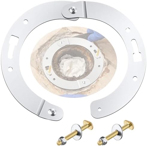 2 Piece Toilet Flange Repair Kit, Toilet Flange Repair Ring by CEOIGHE