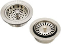 Westbrass CO2165S-20 COMBO PACK 3-1/2" Post Style Large Kitchen Sink Basket by Westbrass