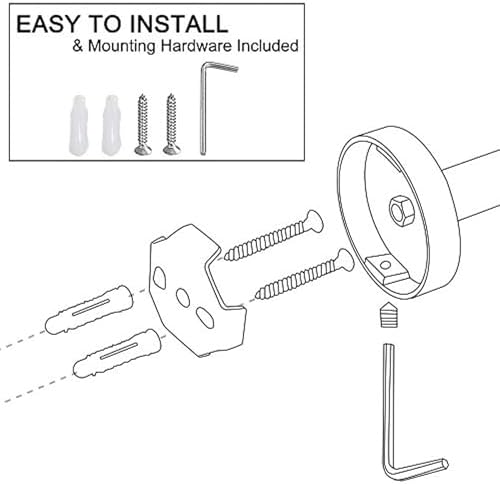 Lairuier Bathroom Hardware Set, 4-Piece Towel Holder Set Include Toilet Paper - Image 7