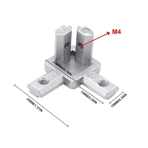12pcs 2020 Hardware 3-Way Angel Bracket Corner Connector Silver | - Image 4