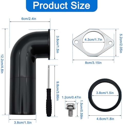 2 Set Garbage Disposal Drain Elbow Replacement Kit Garbage Disposal Drain - Image 2