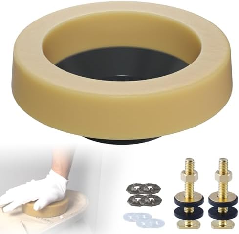 Hibbent Extra Thick Toilet Wax Ring Replacement Kit, Wax Ring by Hibbent