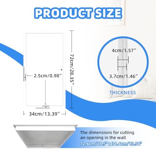 14" x 29" Metal Access Panel, 1MM Thickened Access Panel - Image 2