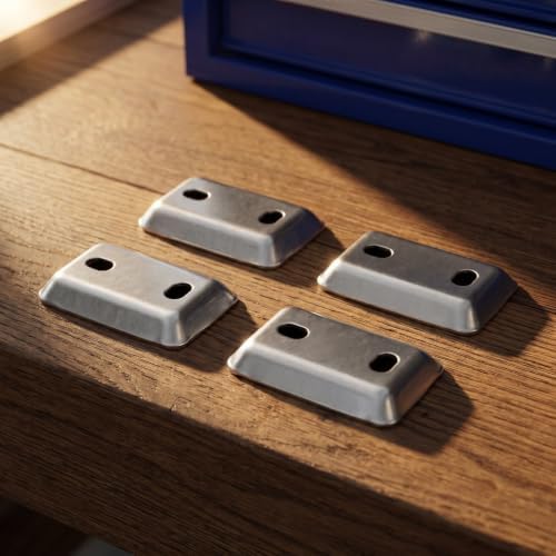 VOSAREA 4pcs Stainless Steel Bath Towel Rack Repair Accessories, Mounting - Image 3