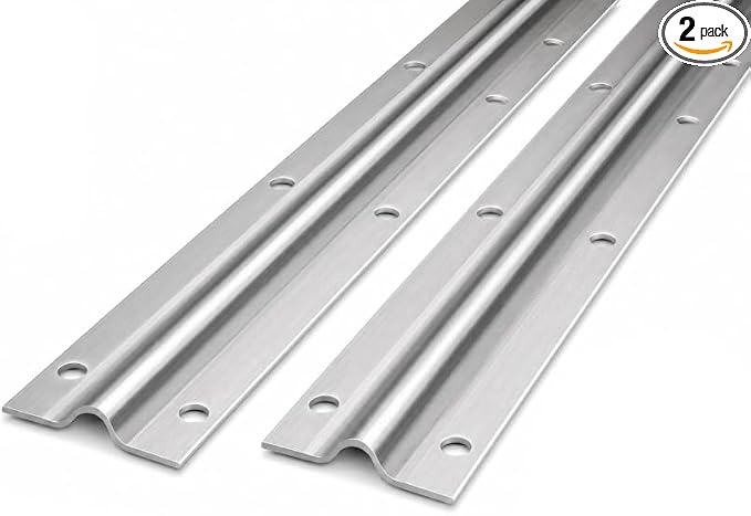 KC Hardware Stainless Steel Sliding Glass Door Screw Down Track, Inverted V by KCHardware