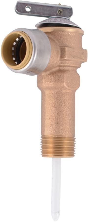 SharkBite NCLX-5LX Temperature and Pressure Relief Valve, Push to Connect Brass - Image 3