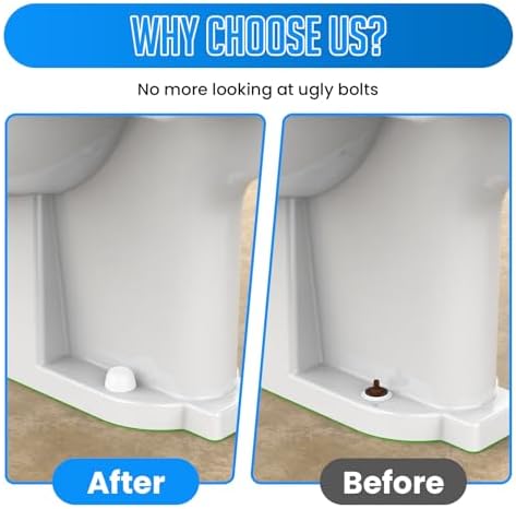 SDTC Tech 4 Packs Universal Toilet Bolt Caps 0.83 Inch Height - Image 5