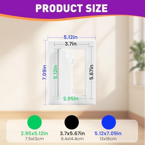 4 x 6 Inch Access Panel for Drywall and Ceiling, ABS Plumbing Access Door - Image 6