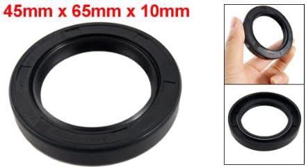 uxcell Metric Rotary Shaft Oil Seal 45x65x10mm TC Double Lips Rubber - Image 2
