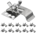 10Pcs 304 Stainless Steel Heavy Duty Sink Clips Kit, Kitchen Bathroom Epoxy by Rrina