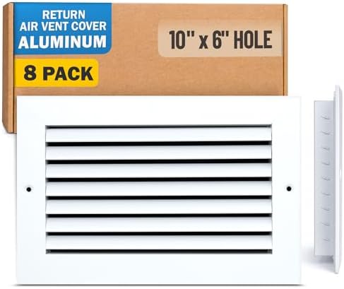 Fits 10x6 Hole | Aluminum Return Air Grille by Handua | Vent Cover Grill by Handua