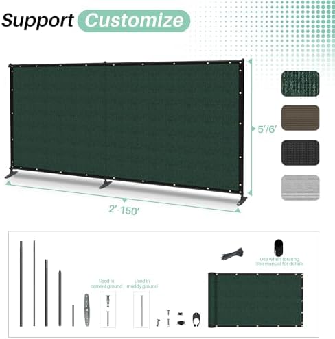 SunnyRoyal 5' x 95' Privacy Fence Screen Panel - Image 4