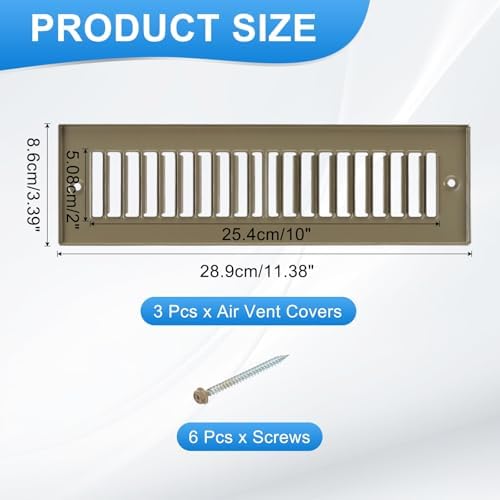 PATIKIL 2" x 10" Duct Opening Vent Cover - Image 2