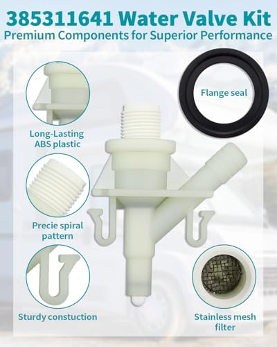385311641 RV Toilet Valve Replacement Kit Compatible - Image 3