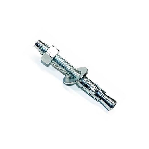 MIGHTY FASTENERS Zinc-Plated Steel Wedge Anchors, 3/8" X 4" by We%E2%80%99reFastenedtoYourNeeds
