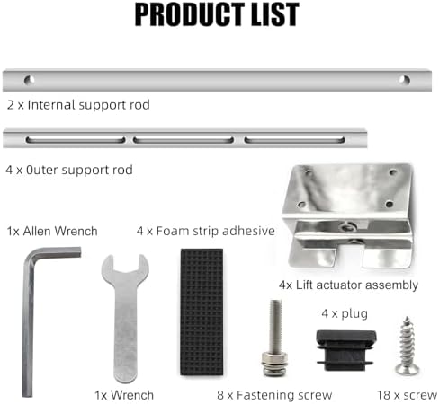 Undermount Sink Bracket & Kitchen Sink Installation Parts Kit, Stainless Steel - Image 5