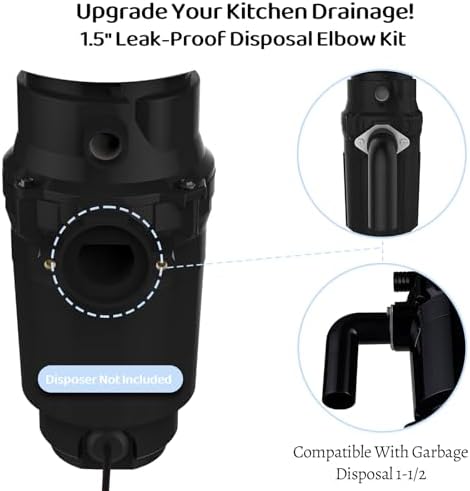 Garbage Disposal Drain Elbow Kit Compatible - Image 3