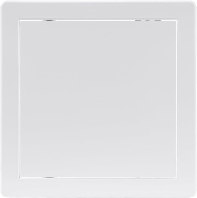 8x8 Inch White Access Panel for Drywall – ABS Plastic Square Wall, Ceiling by HVACOV