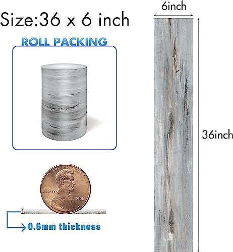 Lareko Peel and Stick Floor Tile, Waterproof Vinyl Plank Flooring - Image 2