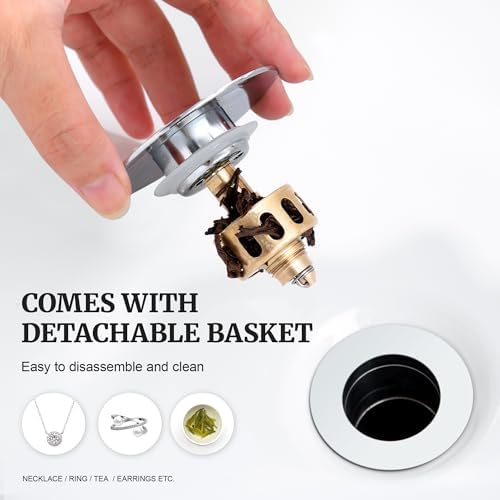 Ultimate Unicorn Pop up Sink Drain, Without Overflow Hole - Image 4