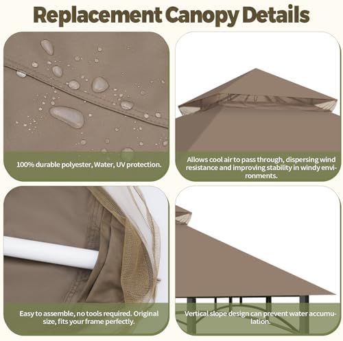 Gazebo Cover Replacement for Target Madaga L-GZ136PST - Image 5
