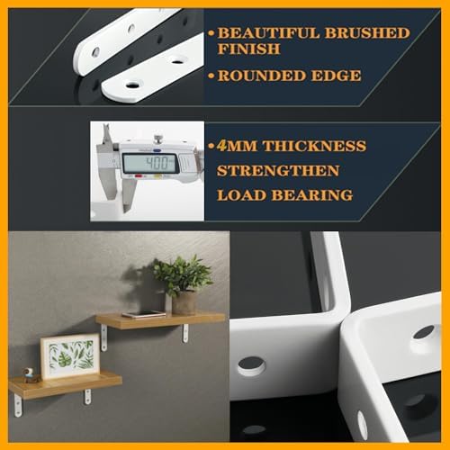 Alise 4Pcs Floating Shelf Brackets - Image 5
